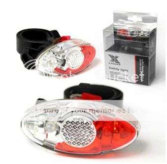 *LOCAL STOCK* Cycling Bicycle Super Bright 4 LED Safety Rear light Lamp for Bike Helmet