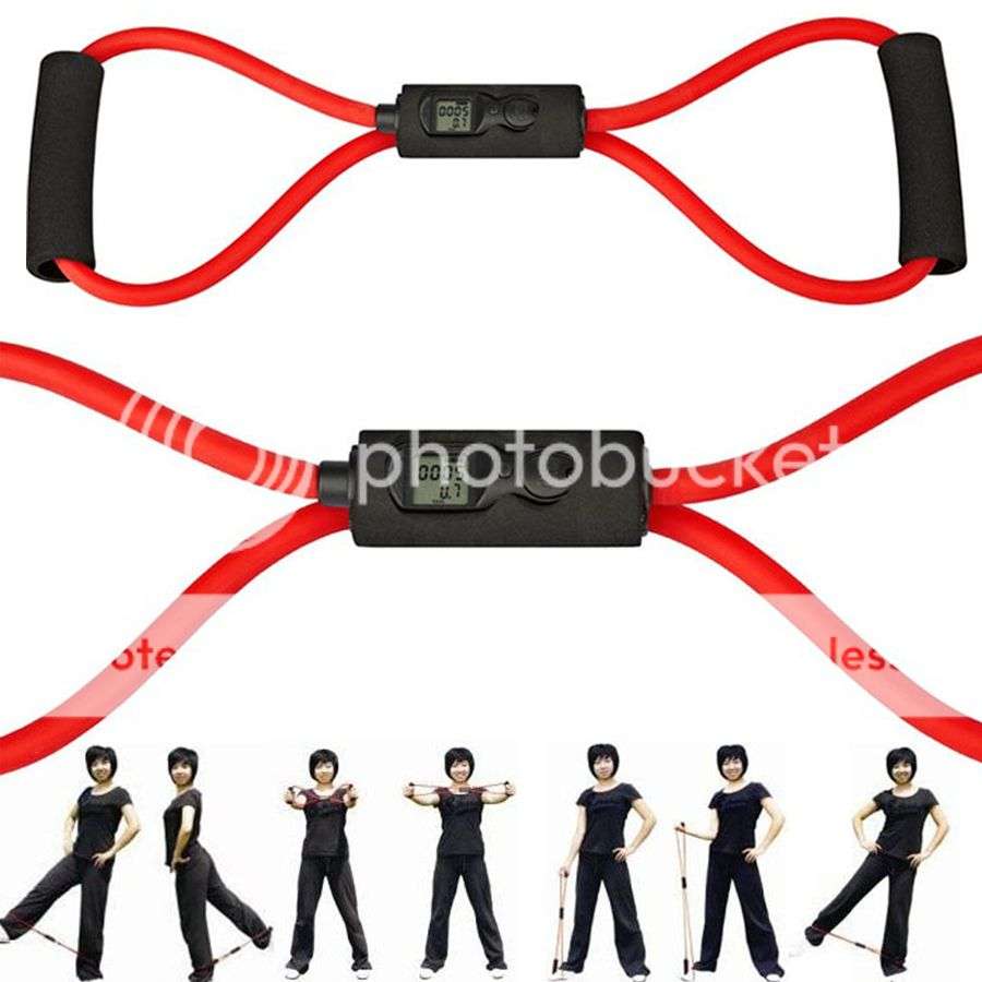 *LOCAL STOCK* Digital Electronic Counting Calories Chest Expander for Body Sculpting Fitness