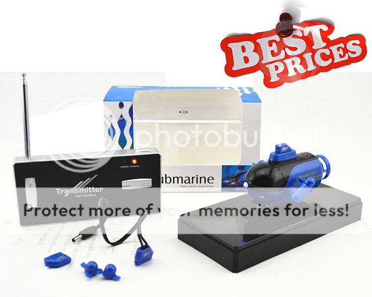 *LOCAL STOCK* Mini Radio Remote Control RC Submarine Sub Boat Explorer Gift With Flashlight