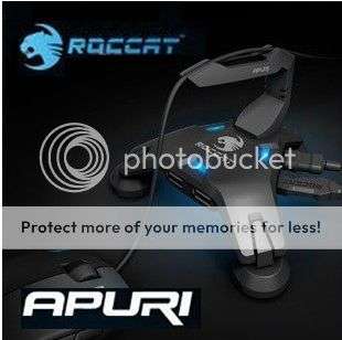 *LOCAL STOCK* ROCCAT Apuri Active 4-Ports USB Hub with Mouse Bungee