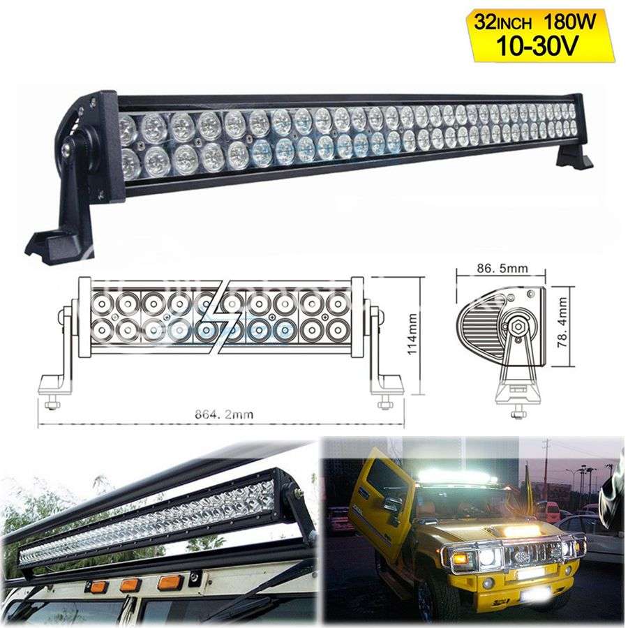 *LOCAL STOCK* 32inch 180W LED Work Light Bar Spot Light SUV Boat Offroad 4WD 10-30W