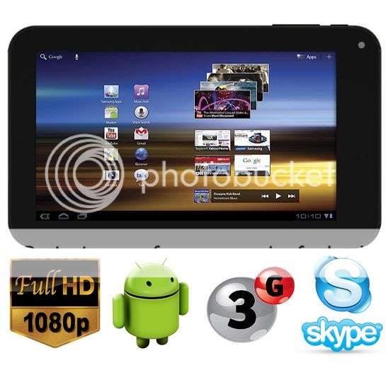 *LOCAL STOCK* Dual Camera *RED* 7 Inch Google Android 4.0 Tablet PC - 3G - WIFI - 24Hr Delivery