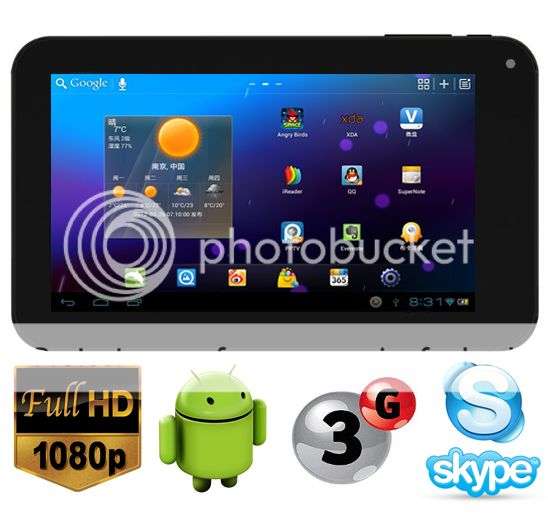 Crazy Wednesday *LOCAL STOCK* Dual Camera *WHITE* 7 Inch  Android 4.0 Tablet-3G-WIFI-24Hr Delivery