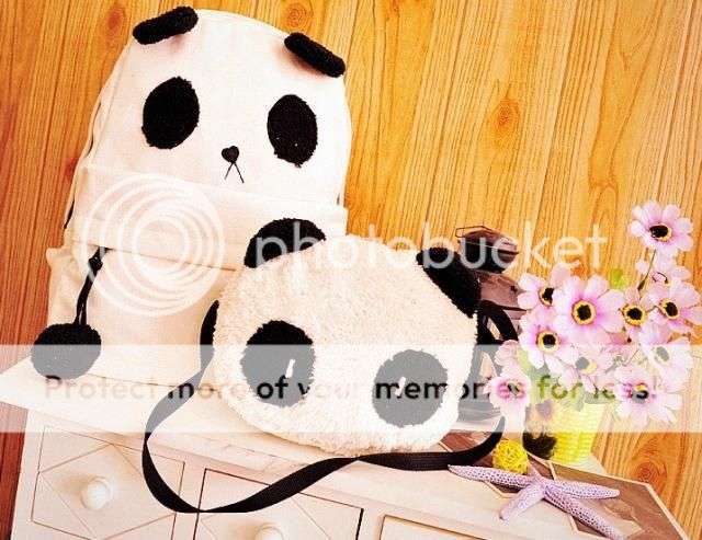 *LOCAL STOCK* Cute Panda Bag Backpack Rucksack School Bag Satchel handbags (including Two)