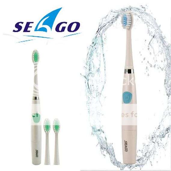 *LOCAL STOCK* Seago Electric Sonic Toothbrush Teeth Whitening Tooth Care+3 Brush Heads