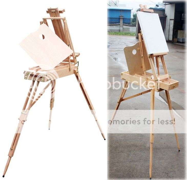 *LOCAL STOCK*LUXURY Portable French Easel Beech Wooden Sketch Box Folding Art Artist Painters Tripod