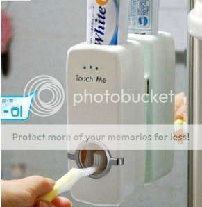 -LOCAL STOCK- Bathroom Sink Basin Automatic Toothpaste Dispenser 5x Toothbrush Holder Rack