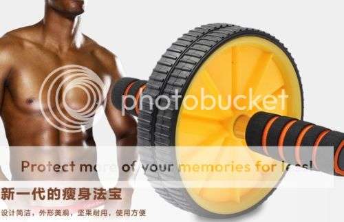 *LOCAL STOCK* Dual Abs Abdominal Roller Wheel Exerciser Workout Fitness Gym Roller Exercise