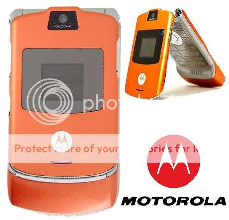 Clearance Sale !!! GENUINE Motorola RAZR V3,UNLOCKED Cellphone~Color Orange