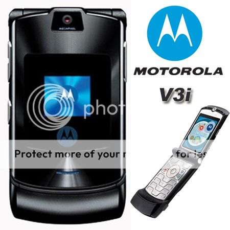 Exclusive Color !!! GENUINE Motorola RAZR V3i ,UNLOCKED Cellphone~Color Black