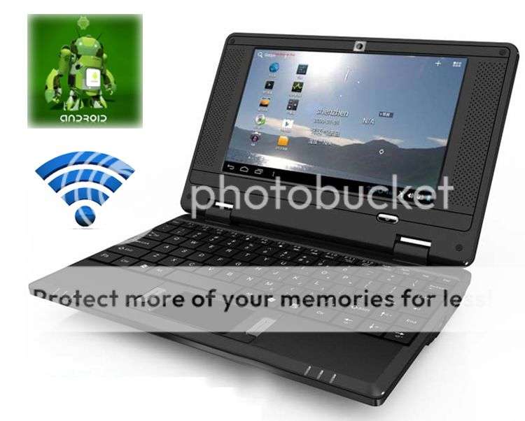 *LOCAL STOCK* 7 inch Android 4.0 Netbook Notebook VIA8850 1.5G Notebook HDMI ~ WIFI ~ 3G ~ BLACK