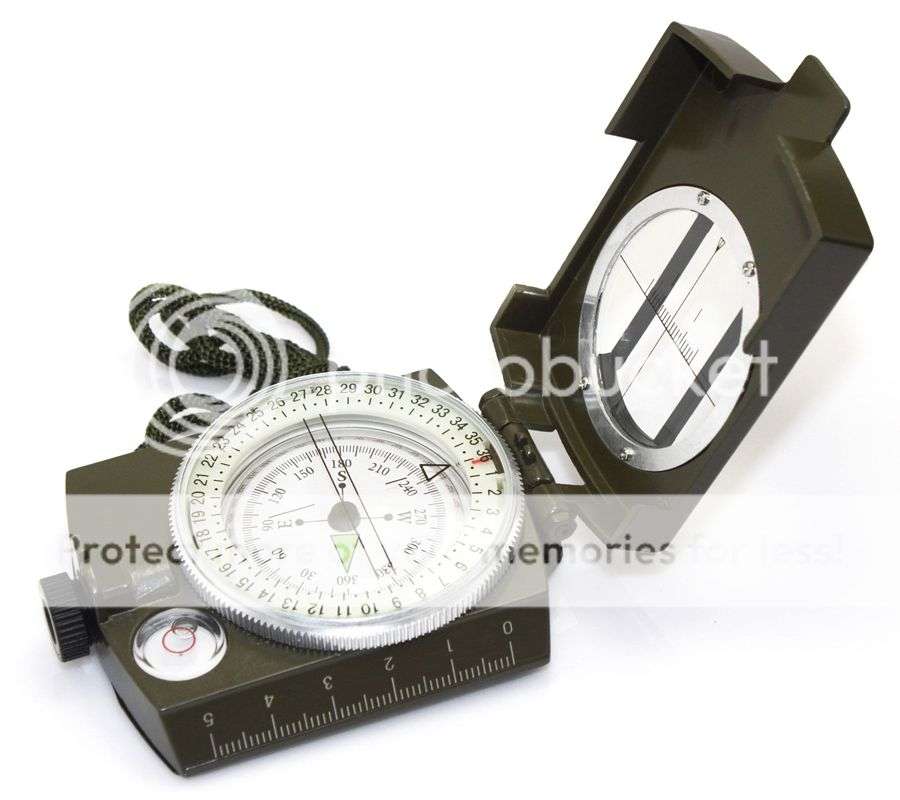 *LOCAL STOCK* High Quality Pocket Military Army Geology Metal Compass Military Green Color