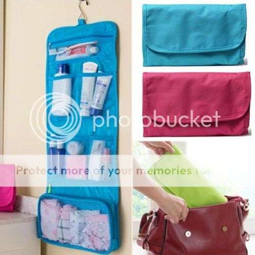 *LOCAL STOCK* Toiletry Travel Cosmetic Makeup Purse Wash Organiser Storage Hanging Bags~BLUE