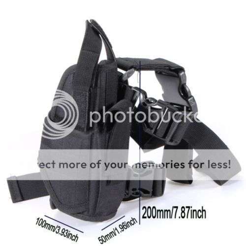*LOCAL STOCK* Army Waterproof Adjustable Pistol Gun Drop Puttee Leg Thigh Holster Pouch Holder