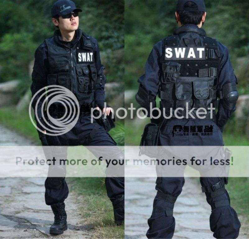*LOCAL STOCK* Men's SWAT Airsoft Tactical Vest Hunting Combat Vest Sport Hunting Vest Black
