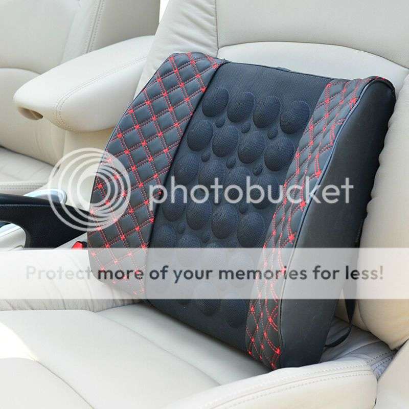 *LOCAL STOCK* Mobility Massage Car Lumbar Support Cushion Auto Chair Vibration Seat Back Pad