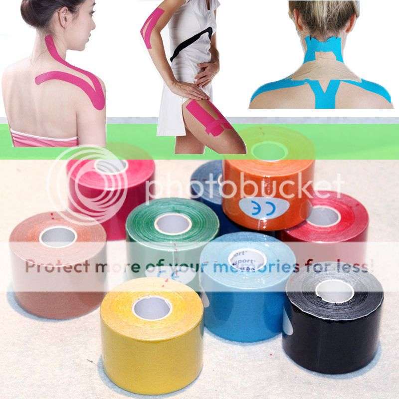 *LOCAL STOCK* 5m x 5cm Kinesiology Sports Muscles Care Elastic Physio Therapeutic Tape