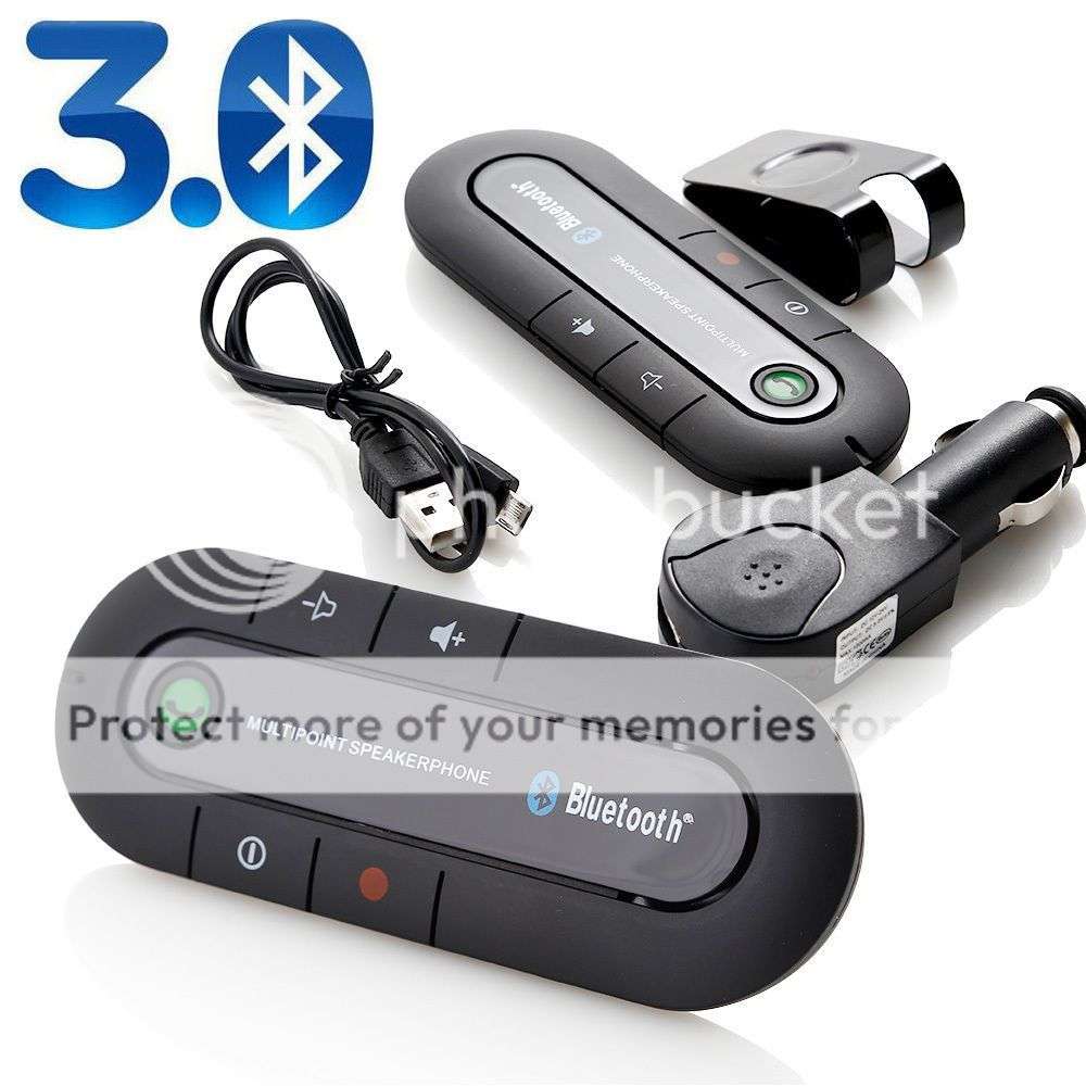 *LOCAL STOCK* SLIM DESIGN Wireless Bluetooth Magnetic Handsfree Car Kit Speaker Phone Visor Clip