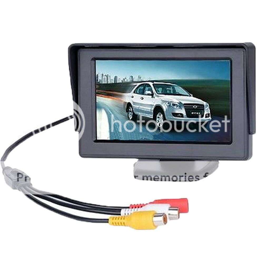 *LOCAL STOCK* 4.3 Inch 2-CH TFT LCD Car Rearview Sunshade Backup Color Monitor