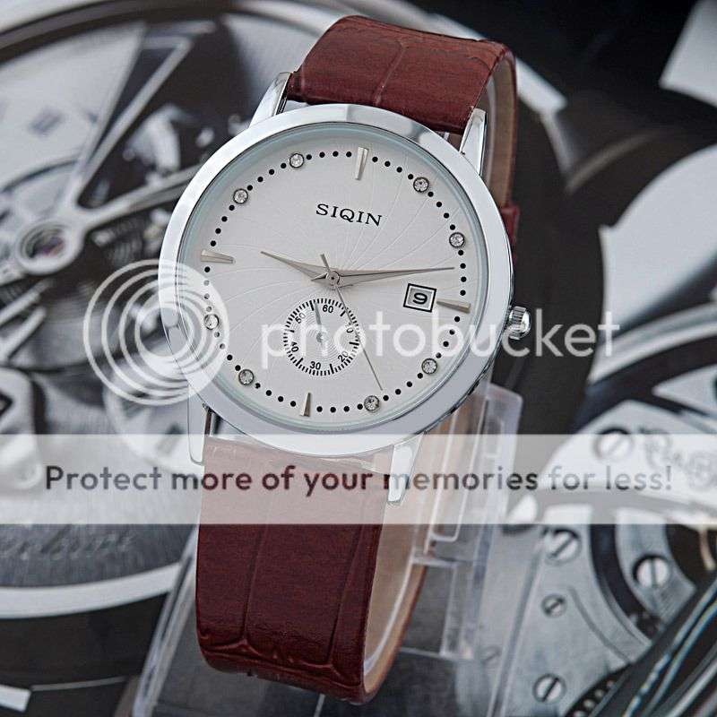 *LOCAL STOCK* Elegance Quartz Analog Fashion Business PU Leather Strap Wrist watch
