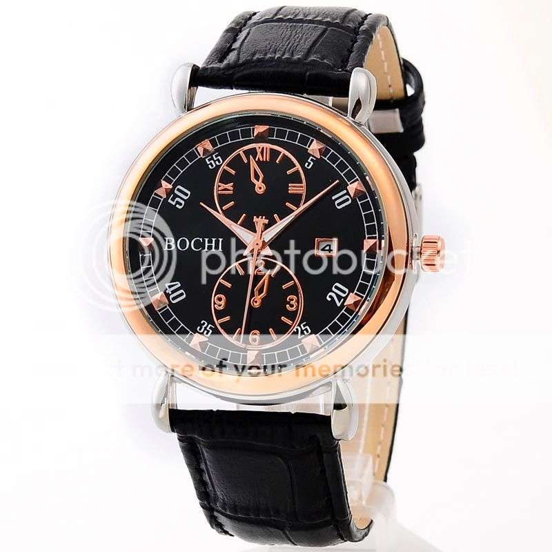 *LOCAL STOCK* Classic Quartz Analog Fashion Business PU Leather Strap Wrist watch