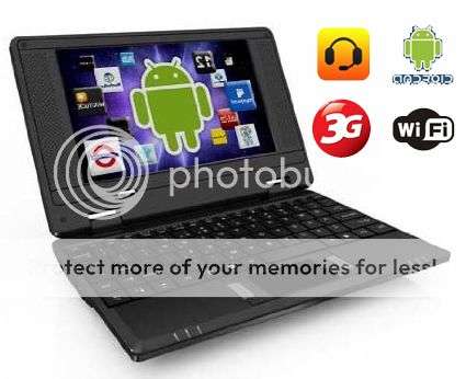 *LOCAL STOCK* 7" Android 2.2 Netbook Notebook VIA 8650 Notebook WIFI ~ 3G ~ BLACK
