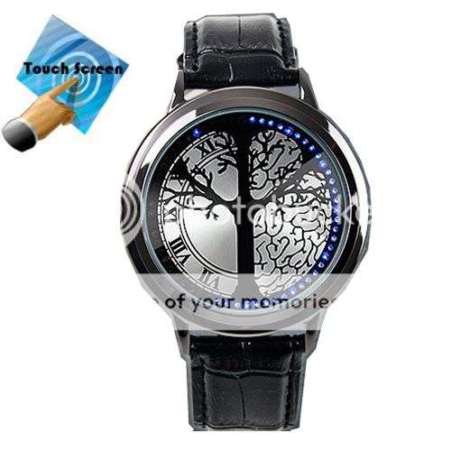 *LOCAL STOCK* Fashion Touchscreen Blue LED Tree Of Life Luxury Quartz Wrist Watch