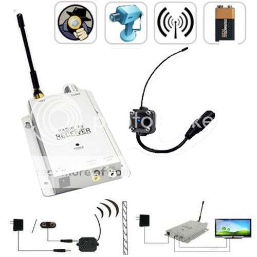 *LOCAL STOCK* Wireless Mini Security Cam Transmitter with Channel Receiver IR night vision Full Kit