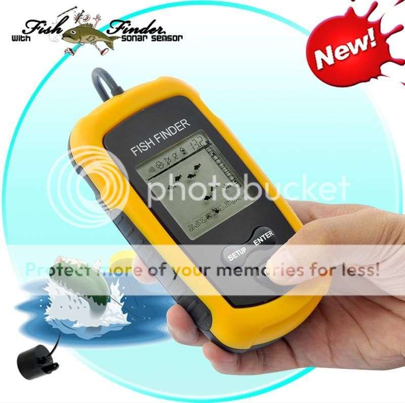 *LOCAL STOCK* Fishing 100M Depth Portable Sonar Sensor Fish Finder Alarm Capturing Transducer