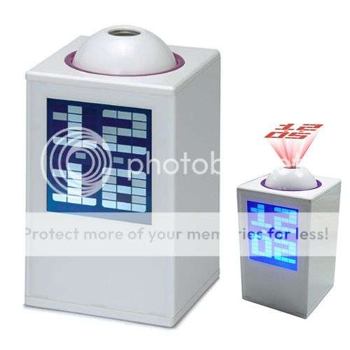 *LOCAL STOCK* Digital Projector LED Alarm Clock Timer Projection Calendar Thermometer ~ WHITE