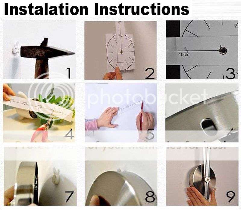 Large 3D Wall Clocks