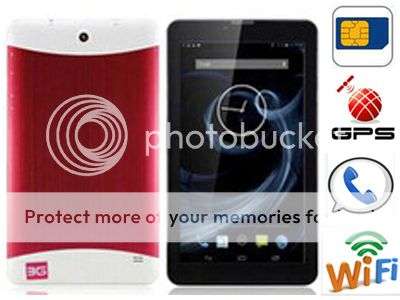 Newest version !!! 7 Inch ANDROID 4.2 Tablet - Call Function - 3G - WIFI - Bluetooth - GPS ~ RED