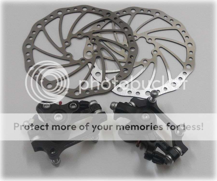 *LOCAL STOCK* HOT!!! One Set Bike Bicycle Disk Disc Brake Set 160mm F&R Bolts Pad