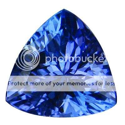 0.82CT SENSATIONAL  PURPLE BLUE TRILLION TANZANITE