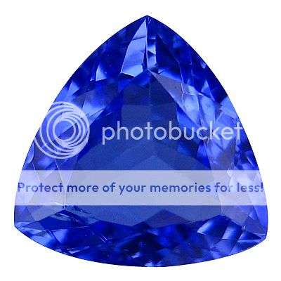 0.85Ct SENSATIONAL  PURPLE BLUE TRILLION TANZANITE