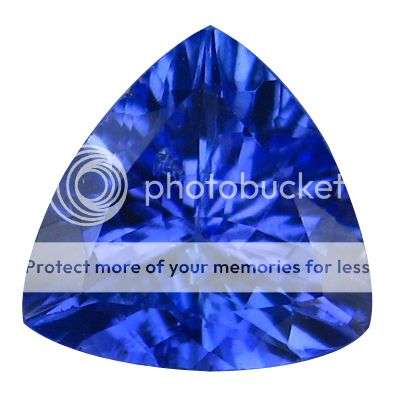 0.84ct - BEAUTIFUL Trillion  Violet Blue TANZANITE