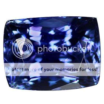 1.58Ct AAA~TOP LUSTER NATURAL CUSHION PURPLE BLUE TANZANITE