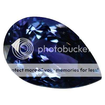 1.69ct- ELEGANT Violet Blue PEAR CUT TANZANITE