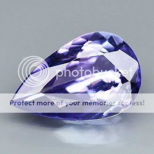 1.24ct - MAGNIFICENT Pear Violet Blue TANZANITE
