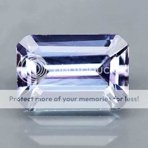 1.59ct- EXCELLENT Emerald Cut Violet Blue TANZANITE
