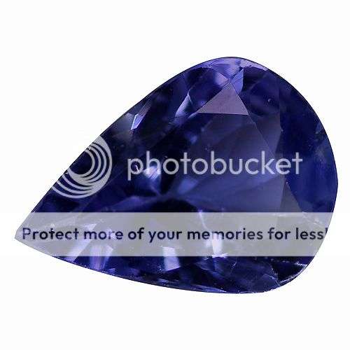 0.53Ct MIND BLOWING LUSTER VIOLET BLUE PEAR SHAPED TANZANITE