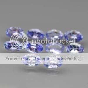 2.37ct- LOT DAZZLING 10pcs Violetish Blue TANZANITE