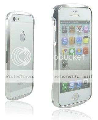 New Silver Dual Color Metal Aluminum Frame Bumper shell Case Cover for iPhone 5/5S free shipping