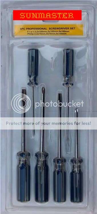 *** 6pc PROFESSIONAL SCREWDRIVER SET ***