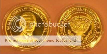 BARACK OBAMA SEAL OF 44th U.S PRESIDENT 24k GOLD COIN