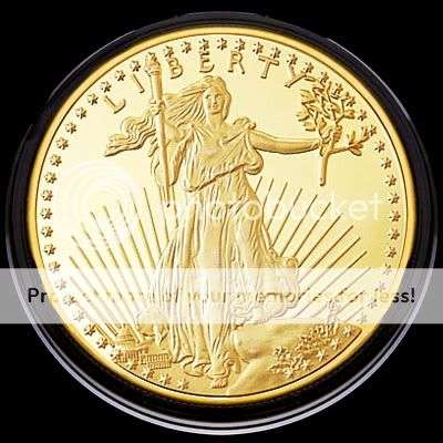 Standing Liberty 24K Gold-Plated Commemorative Coin
