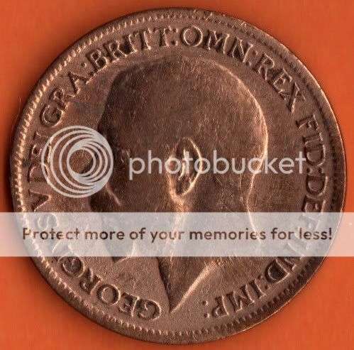 *** 1917 British FARTHING coin  ***                              SUN362