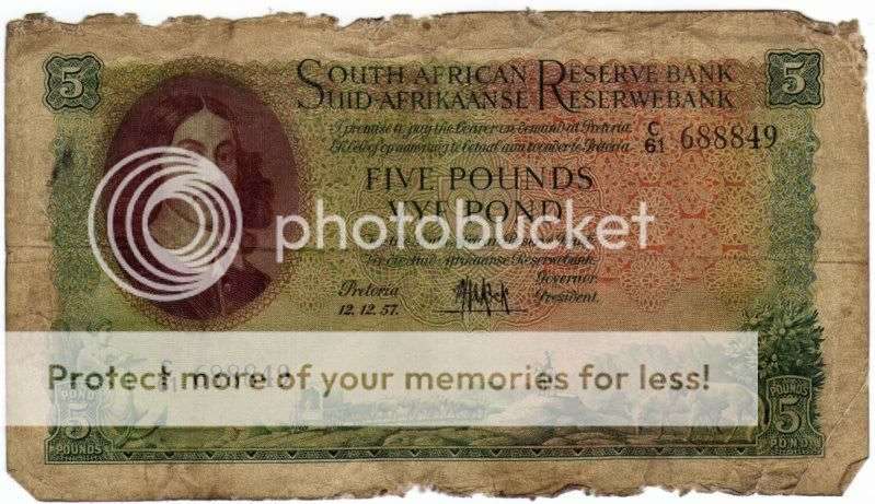 GPC de Kock  FIVE POUNDS NOTE  C61 688849