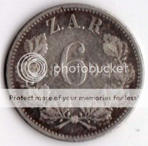 *** 1892 ZAR SIXPENCE ***       SUN544