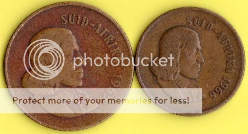 1965 2c AND 1966 1c  ARFIKAANS                             SUN435